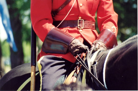 The red serge is worn exclusively during special events and ceremonies.
