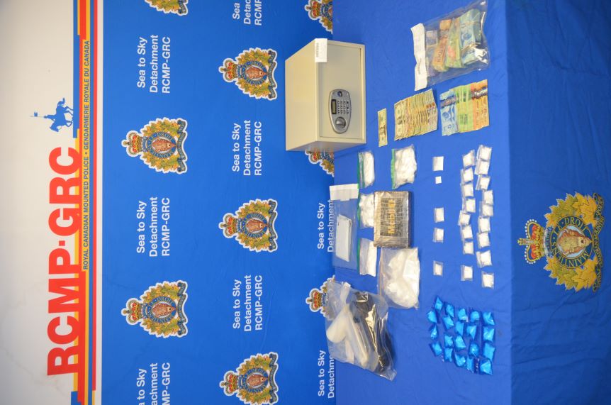 Drugs and money on table at the detachment